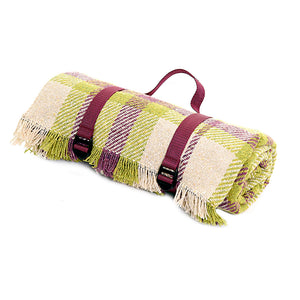 Mulberry Green Recycled Wool Picnic Rug